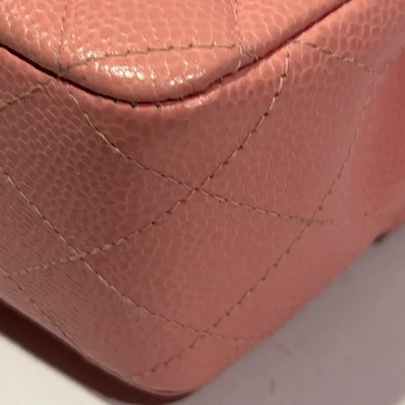 Chanel Pink Quilted Leather Chain Bag - Picture 7 of 16